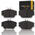 Front Ceramic Brake Pads For Ford Thunderbird 1996 1997 Alx-pau-df-1552-0598-00-cla1 2 90 Inner Height And 4 88 In Pad Width