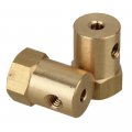 2pcs 3mm For Car Wheels Tires Shaft Motor Flexible Coupling Coupler Connector