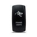 Ch4x4 Rocker Switch Fishing Lights Symbol White Led