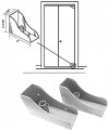 Bi-fold Closet Door Pivot Pin Repair Kit White Nylon Corner Reinforcement For 1 3 8 In Doors 76 Body Pins Right And 1 Left Hand
