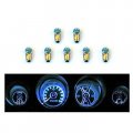 Scott Drake Sd-6970-ga-bl Instrument Panel Led Light Bulb Set Blue 