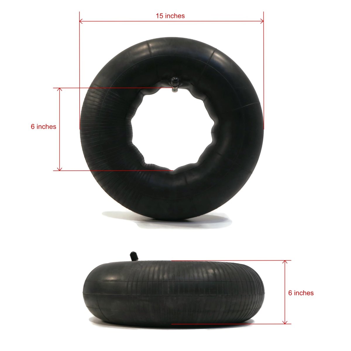 The Rop Shop 4-pack Tire Inner Tube 15x6 00-6 With Tr13 Straight Stem For Ayp Part 59904