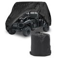 Utility Vehicle Storage Cover 210d Waterproof For Kawasaki Mule 4000 4010 Trans Se 2 To 3 Seat Utv Protector With Bag Black 