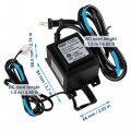 Hqrp Transformer Ac 120v To 24v 2 5a 60w Rainproof Power Supply Converter Compatible With Swimming Pool Light Water Pump