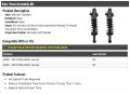 Rear Strut And Coil Spring Assembly Set Of 2 Compatible With 2008-2010 Mitsubishi Lancer Excludes Gts Model