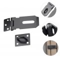 Gadpiparty 2pcs Lock Heavy Duty Door Hasp Safety Clasp Buckle Bolt Latches Cupboard Securitys Latch Hasp Stainless Steel