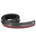 Front Bumper Lip Rubber Fits For Universal 98 Glossy Carbon Look Protector 