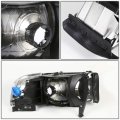 Auto Dynasty Compatible With Dodge Ram Br Be Pair Of Chrome Housing Clear Corner Headlight Led 3rd Brake Light