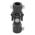 3 4 In6 Spline To 3 Dd Single Steering U Joint Shaft 96mm Steel Universal Coupler 35 Degrees Working Angle Black Automotive 