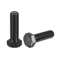 2pcs M12-1 75 X 40mm Left Hand Hex Head Bolt Black Oxide Carbon Steel Reverse Fully Threaded Fastener Screws Bolts For 