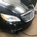 Front Upper Radiator Grille Compatible With 2011-2014 Chrysler 200 Sedan Replacement For 68082050ae Ch1200353