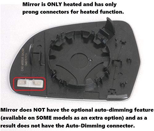 Heated Mirror Glass For Audi Various Years A3 Q3 A4 Allroad A5 A6 A8 S5 S6 S8 Passenger Side View Right Rh Check Year Size And