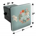 Christmas Peace Wreath Dove Bell Tow Trailer Hitch Cover Plug Insert