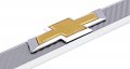 Chevy 3d Bowtie Carbon Fiber Vinyl Inlay License Plate Frame Silver 