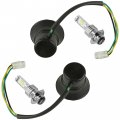 Caltric Headlight Socket And Led Bulb Compatible With Yamaha Kodiak 450 Yfm45k 4x4 2018-2022 New