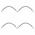 A-partrix 4pcs Front Rear Brake Line Hydraulic Hose Fits International Harvester Am120 1957-1962 Am150 1960-1962 L121 1951 
