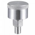 Machine Parts M8x1 Male Thread 3ml Grease Oil Cup Cap Aluminium Silver 