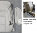 Iggee 2000-2002 Chevy Silverado Grey Artificial Leather Custom Made Original Fit Front Seat Covers 2 Armrest