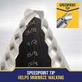 Irwin Unibit High-speed Steel Fractional Self-starting Step-drill 5 10235