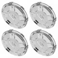 Caltric Front And Rear Wheel Hub Cover Compatible With Polaris Sportsman 550 Touring 2010-2014 4x