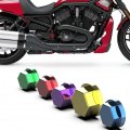 Qiilu 30pcs Motorcycle Motorbike Screw Nut Bolt Cap Cover Decoration For Yamaha Kawasaki A