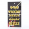 Qiilu 30pcs Motorcycle Motorbike Screw Nut Bolt Cap Cover Decoration For Yamaha Kawasaki A