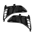 Front Lower Bumper Cover Grille Pair For Hyundai Sonata 2020 2021 2022 Sel Plus Limited Luxury Ultimate Black Plastic Hy1038162 
