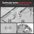 A-premium Lower Engine Oil Pan Sump With Drain Plug Compatible Bmw 550i 2011-2016 Gt 2010-2015 750i 2009-2013 750li 2009-2015