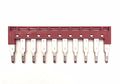 Dinkle Dss4n-10p Din Rail Terminal Block Press-fit Jumper Dk4n Ten Pole Pack Of 10 