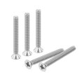 25 Pcs 2-56x3 4 Inches Machine Screws Phillips Pan Cross Head Fasteners Bolts 304 Stainless Steel Silver For Wall Socket House 