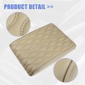 Beige Vehicle Auto Armrest Cushion Cover Center Console Box Pad Waterproof Protector Car Decoration Accessories