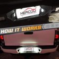Hercoo Led License Plate Light Lamp Lens White Bulbs Black Truck Rear Housing Compatible With 2005-2015 Tacoma 2002-2013 Tundra