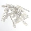 Chanzon 100 Pcs 5mm Rgb Led Diode Lights Tricolor Diffused Round Multicolor Red Green Blue 4 Pin Common Cathode Dc 20ma Color