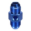 8an-8an Male Fuel Fitting Fit 1 2 Hole 89 Length Aluminum Straight Union Coupler Connector Hose Adapter With 8 Npt Gauge Port 