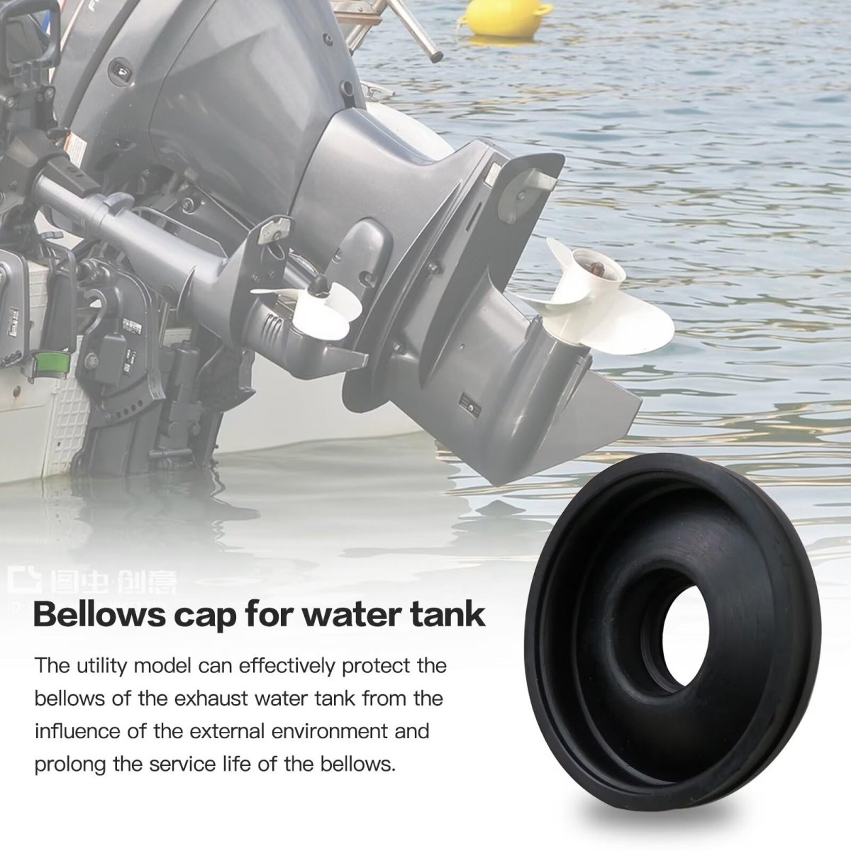 Exhaust Water Box Bellow 420260721 Fit For Sea-doo Gtx Rfi 1998-2002