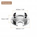 Uxcell 2pcs Cable Hole Cover 1-3 8 35mm Zinc Alloy Desk Wire Cord Grommet For Office Computer Organizer Bright Silver