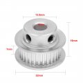 Uxcell Aluminum 30 Teeth 6mm Bore 2 032mm Pitch Timing Belt Pulley For