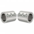 Hecasa Split Collar Tube Clamp Compatible With 1-3 4 Inch Od Utv Roll Bar Clamps Weldable Bolt On Cage Mounts 2 Pcs