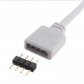 2pcs 3m Rgb Led Strip Extension Cable 4 Pin Connector Cord Wire For 5050 3528 2835 With 4x Male To 4-pin Adapter Plugs