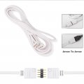 2pcs 3m Rgb Led Strip Extension Cable 4 Pin Connector Cord Wire For 5050 3528 2835 With 4x Male To 4-pin Adapter Plugs