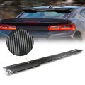 Rear Window Roof Spoiler Compatible With Chevy Camaro Coupe 2016-2018 Glossy Black Carbon Fiber