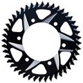 435zk-50 Black 50 Tooth 520 Pitch Rear Sprocket Lightweight Cat5 Aluminum Racing Cnc Manufactured In Usa 