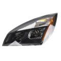 Dasbecan Halogen Headlights For Freightliner Cascadia 2018-2024 Left Driver Side W Bulbs Headlamp Assembly Replaces A6601405002 