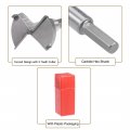 Uxcell Forstner Drill Bits 42mm Tungsten Carbide Wood Hole Saw Auger Opener Woodworking Hinge Drilling Boring Bit Cutter Gray