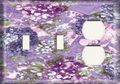 Two Switch One Duplex Receptacle Plate Purple Bluebonnet 