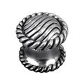 Vicenza Designs K1047 Sanzio Lines Knob Small Antique Silver 