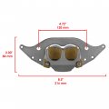 Caltric Front Right Brake Caliper With Pads Compatible Polaris Rzr 900 2015 2016 2017 2018 2019 2020 2021