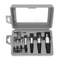 Qwork 8 Pieces Broken Water Pipe Extractor Set Alloy Steel Screw Extractors Damaged Bolts Removal