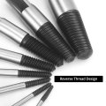 Qwork 8 Pieces Broken Water Pipe Extractor Set Alloy Steel Screw Extractors Damaged Bolts Removal