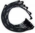 Moroso 51575 Ultra Series Sleeved Black Spark Plug Wires Ford 351c 390 429 460 135 Degree Ends Non Hei Distributor 